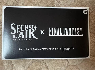 MTG Secret Lair x FINAL FANTASY: Grimoire EN Rainbow Foil Edition Sealed New - Image 1 of 4