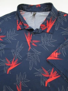 Mens 2XL Adidas Oasis Mesh Polo golf floral hawaiian - Picture 1 of 6