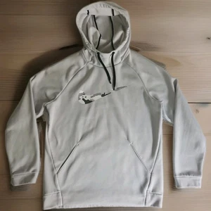 Nike Dri-Fit Hoodie Stone Pullover Sweatshirt Athletic Camo Swoosh Logo Men's M - Picture 1 of 10