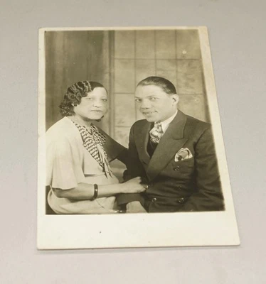 POSTAL FOTO REAL ORIGINAL AFROAMERICANA NEGRA AMERICANA RPPC AÑOS 1920-1930 Foto 1 de 3