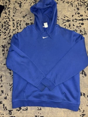 Sudadera con Capucha Nike Pequeña Center Swoosh Años 2000 Azul Talla XL Foto 1 de 4