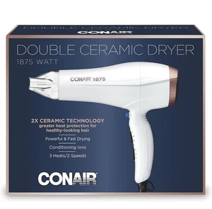 CONAIR Double Ceramic Hair/Blow Dryer with Ionic Conditioning & Concentrator - Picture 1 of 8