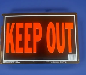 {50% OFF 2+}  KEEP OUT 10 X 14 ALUMINUM SIGNS - Picture 1 of 1