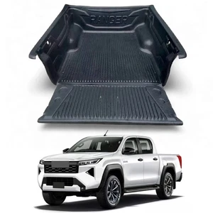 SCHWARZ PICKUP TRUCK BETTEINLAGE MATTE WANNE FÜR FORD RANGER T6 T7 T8 DOPPELKABINE 11-22 - Bild 1 von 7