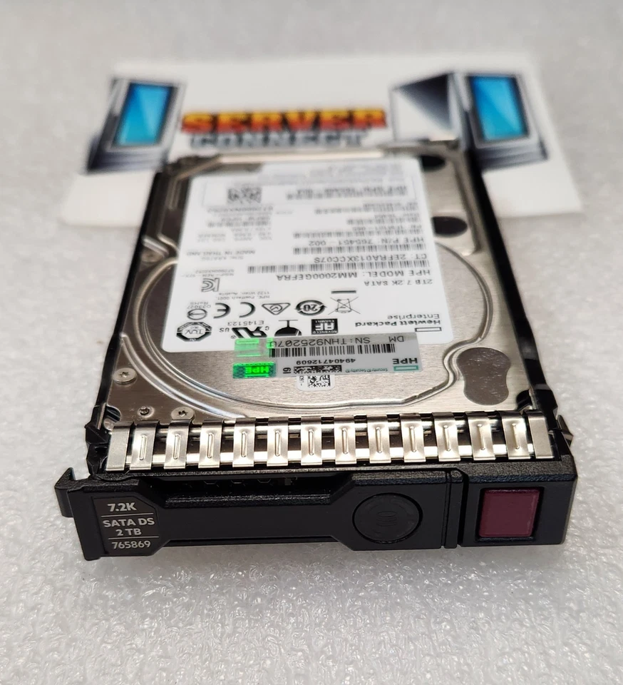 765869-001 -- HP 2TB 6G 7.2K SATA 2.5" SC 512e HDD - Image 1 of 1