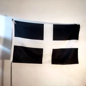 Cornwall Flag Saint St. Piran UK 90cm*150cm Polyester Flag Banner Decoration - Picture 1 of 6