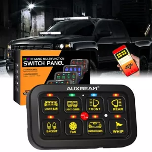 Panel de interruptores AUXBEAM RGB 8 velocidades AR-800 APLICACIÓN control bluetooth para Chevy Silverado - Imagen 1 de 12