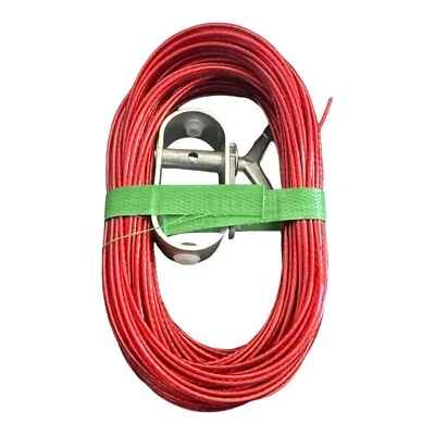 Wench Ratchet With 100ft Vinyl Coated Cable Wire For Oval Pool Cover 18' X 33' - Image 1 of 2