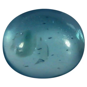 1.37 ct Oval Cabochon Shape (7 x 6 mm) Brazilian Paraiba Blue Apatite Gemstone - Picture 1 of 1