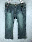 Doreon Womens High Rise Bootcut Stretch Blue Jeans Size 24 46X33