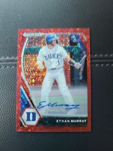 2021 Panini Prizm Draft Picks Red Donut Circles Auto Ethan Murray!!! # D 99