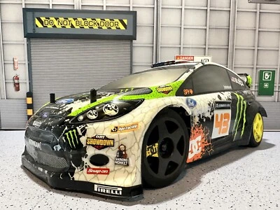 HPI wr8 2012 KEN BLOCK GYMKHANA FORD FIESTA ST WR8 RS Focus Hoonigan With Remote - Image 1 of 4