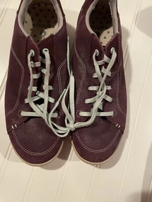 Zapatillas deportivas Ahnu para mujer talla 9,5 de gamuza púrpura con cordones bajas zapatos cómodos Foto 1 de 4
