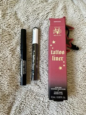 Lot of 2 - Kat Von D KVD Tattoo Liner Trooper Black 0.2 ML X 2 - Image 1 of 3