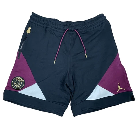 Air Jordan PSG Paris Saint Germain Black Fleece Shorts, Size Med NWT CK9758-010 Cover