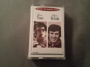 Back to Back Hits Jim Croce and Don Mcclean Cassette Tape - Picture 1 of 5