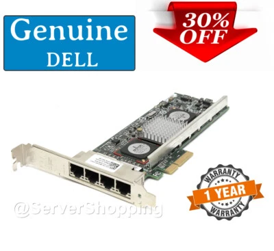 Dell R519P 0R519P 5709C Quad Pci-E 10/100/1000BASE-T Gigabit Netzwerk Karte - Bild 1 von 2