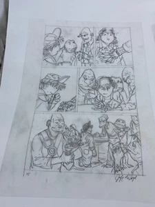 Arte de composición preliminar original de Jeff Weigel mecánica cuántica 12"" x18"" #JW - Imagen 1 de 2