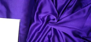 Purple viscose modal satin weave fabric ~ 44" wide.(78) - Picture 1 of 3