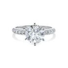 Wedding Diamond Ring IGI GIA Certified 1.46 Ct Lab Created Solid 950 Platinum