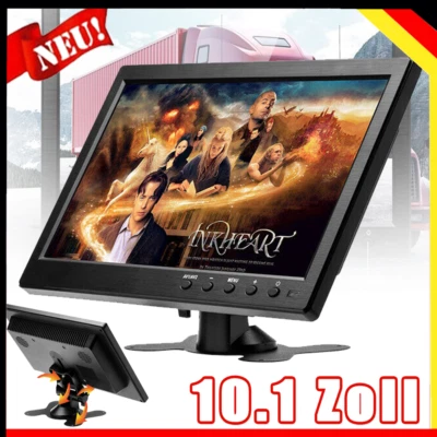 10.1 Zoll CCTV HD Display Bildschirm PC Auto Monitor BNC VGA AV HDMI DC 12V - Bild 1 von 4