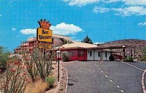 Best Western Look Out Lodge Roadside Highway 80 Tombstone, AZ Vintage 1960er Postkarte - Bild 1 von 2