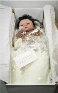 New Danbury Mint by Shiela Michael Good Morning, Little Siksika Doll 20" NRFB - Picture 1 of 9