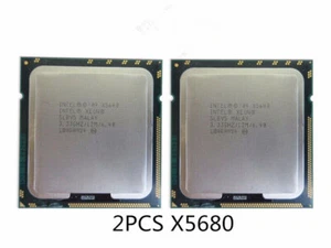 Matched Pair Intel LGA1366 XEON X5680 3.33 GHz 12MB SLBV5 6 Core 6.40GT/s CPU - Picture 1 of 3