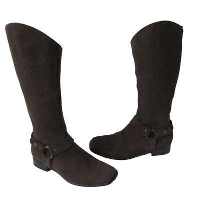 BOTAS DE MONTAR CHARLES DAVID MARRÓN GAMUZA CUERO ARNÉS HASTA LA RODILLA TALLA US 6B LO ÚLTIMO  Foto 1 de 4