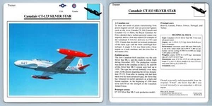 Canadair CT-133 Silver Star - Trainer - Warplanes Collectors Club Card - Picture 1 of 1