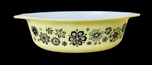 PRESSED FLOWERS PYREX Promotional 1950s 2 1/2 Quart CASSEROLE EXCELLENT 045 - Picture 1 of 3