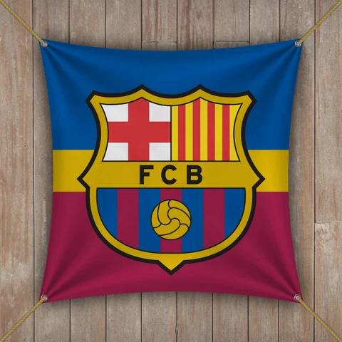 Barcelona Flag banner 1x1 feet Spain FC Futbol Soccer Gift Sticker Messi Cover