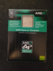 RETAIL BOXED - NEW (OPENED) AMD OPTERON 246 OSA246BLBOX 2.0GHz / 1M 940 RARE CPU - Picture 1 of 7