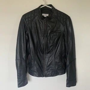 Chaqueta motera de cuero LAMARQUE Sandra talla mediana - Imagen 1 de 9