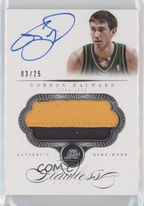 2013-14 Panini Flawless Patch Auto /25 Gordon Hayward #PA-GH Patch Auto