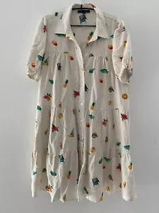 Jane + Delancey Hotel Mini Tiered Dress 100% Cotton Size XL - Picture 1 of 12