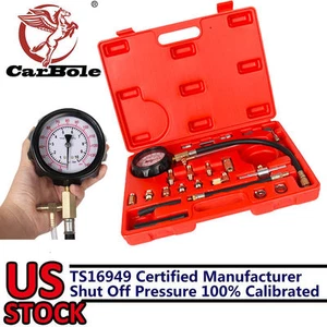 0-140PSI Fuel Injection Pump Injector Tester Test Pressure Gauge Gasoline w/Case - Picture 1 of 10