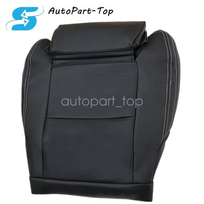 Cubierta de asiento de cuero negra para Mercedes-Benz CLA 250 2016-2020 parte inferior de pasajero Foto 1 de 4