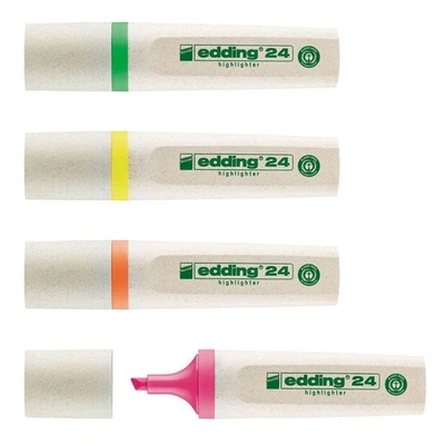 edding 24 EcoLine Textmarker farbsortiert, 4 St. - Bild 1 von 4