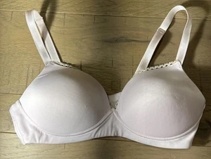 Warner's 02043 2043 36C Smooth Foam Plunge Lift Padded T Shirt No-Wire Bra EUC - Picture 1 of 12