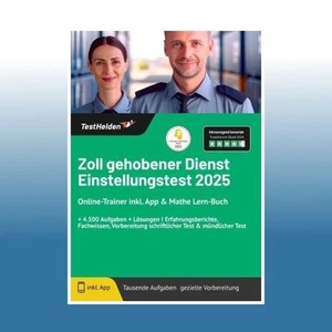 Zoll gehobener Dienst Einstellungstest 2024 Online-Trainer inkl. App & Mathe... - Bild 1 von 2