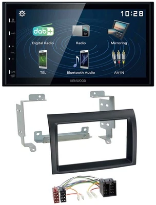 Kenwood 2DIN Bluetooth MP3 USB DAB Autoradio für Fiat Ducato 06-11 Citroen Jumpe - Bild 1 von 4