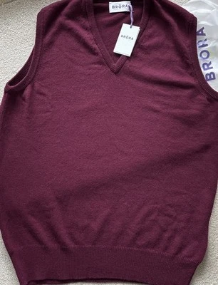 Men’s Brora Cashmere Vest Medium NWT RRP £239 - Image 1 of 4
