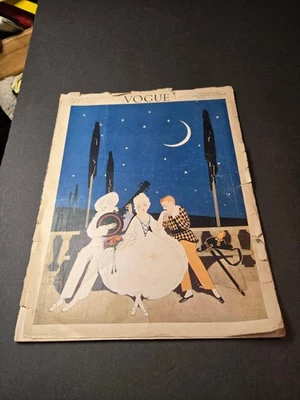 ORIGINAL VOGUE MAGAZINE AUGUST 15TH 1913 FRENCH FURS CHILDREN WOMEN FASHIONS - Image 1 of 4