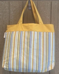 Clarins Striped Tote/ Beach Bag - Picture 1 of 4