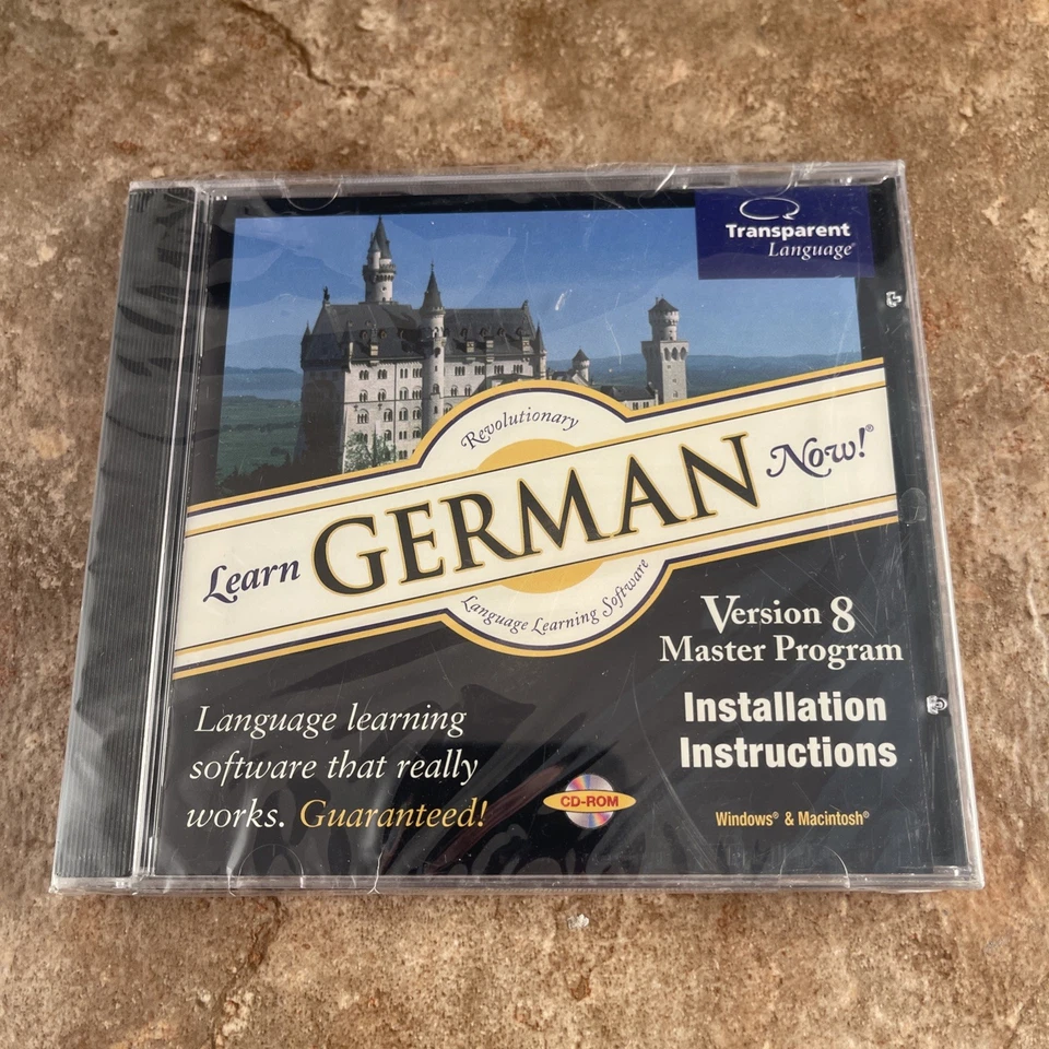 Learn German Now! Version 8 Windows PC CD-ROM Computer Software -NEW, SEALED - Image 1 of 2