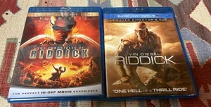 The Chronicles Of Riddick/Riddick Double Feature Blu-Ray Vin Diesel  - Picture 1 of 2