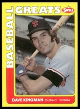 1991 Swell Baseball Greats Dave Kingman San Francisco Giants #52