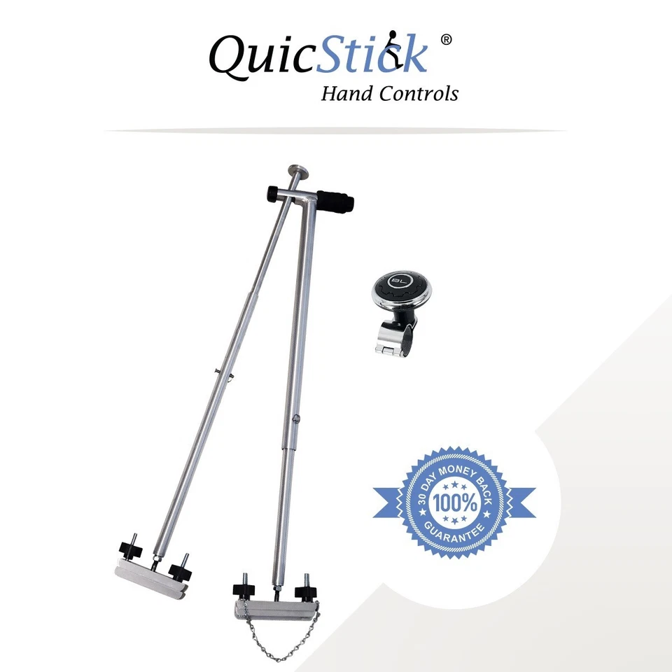 QuicStick Portable Hand Controls Disabled Driving Handicap - Image 1 of 4