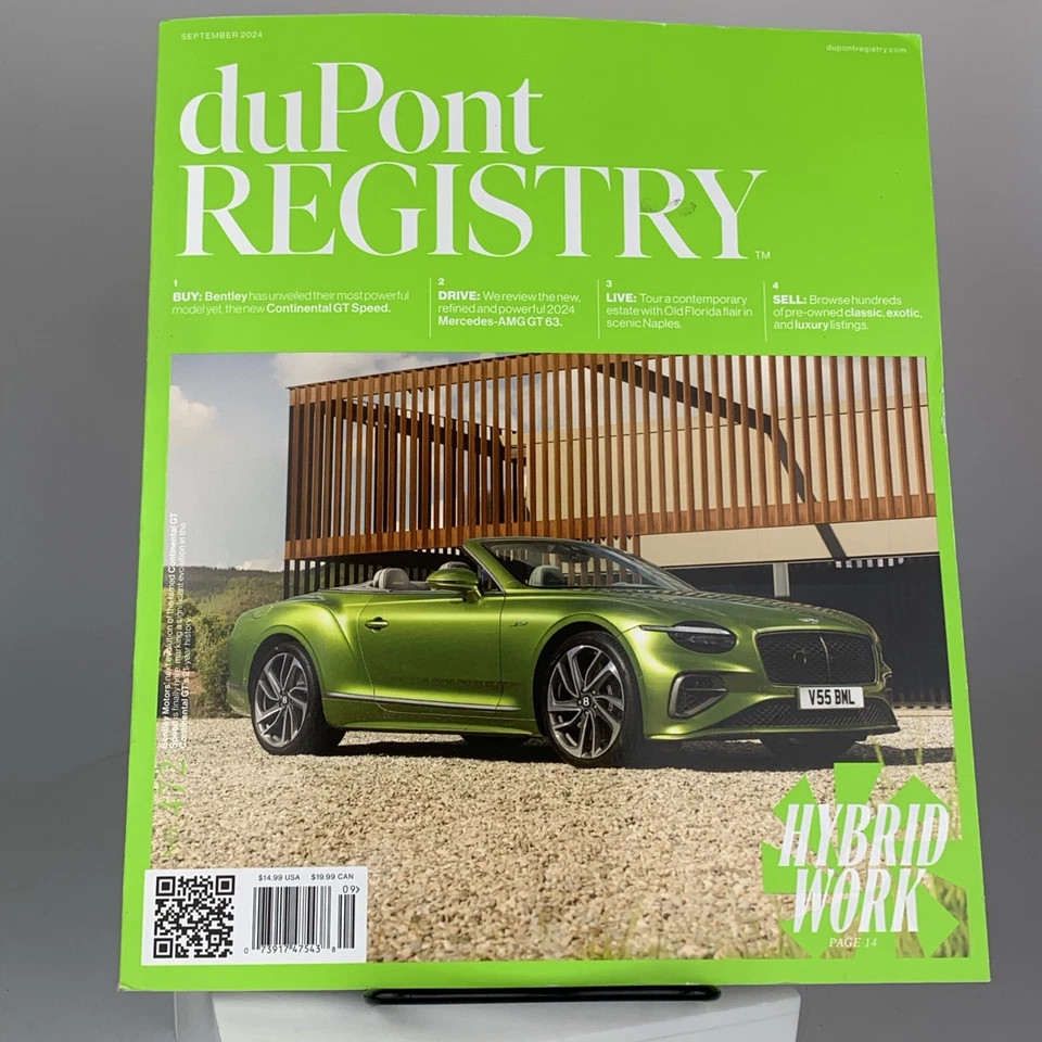 DuPont Registry Magazine SEPTEMBER 2024 BRAND NEW Issue No. 472 NEW - Image 1 of 1